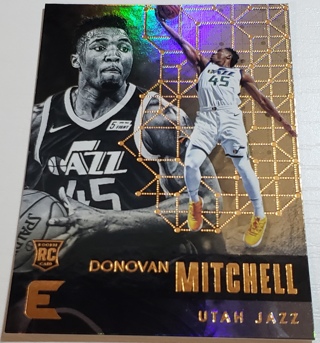 2017-18 ❤️ Donovan Mitchell Panini Essentials Rookie #149 Utah Jazz ❤️ Basketball Card