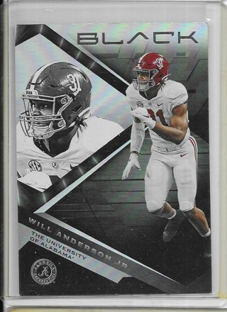 Will Anderson Jr 2023 Chronicles Draft Black #9 Rookie Card