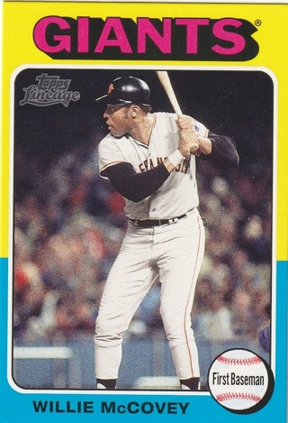 WILLIE MCCOVEY 2011 TOPPS LINEAGE '75 MINI #57