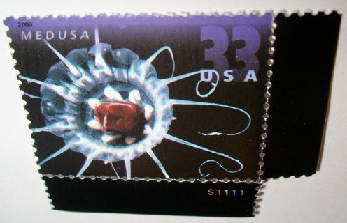 Scott #3443, Medusa, One Useable 33¢ US Postage Stamp.  Has Original Gum.