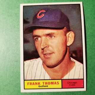 1961 - TOPPS BASEBALL CARD NO. 382 - FRANK THOMAS - CUBS