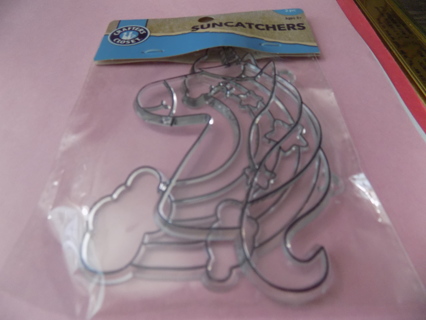 NIP Unicorn and rainbow 2 suncatchers ready to paint 5 inch # 1