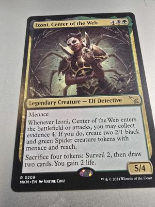 Magic the gathering mtg Izoni Center of the Web rare card Murder Karlov Manor