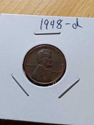 1948-d Lincoln Wheat Penny! 5