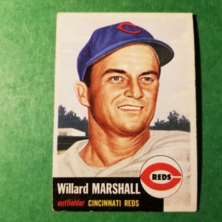1953 - TOPPS BASEBALL CARD NO. 95 - WILLARD MARSHALL - REDS
