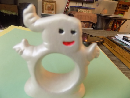 Ceramic 3 inch ghost napkin ring