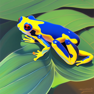 Listia Digital Collectible: Frog on a Leaf