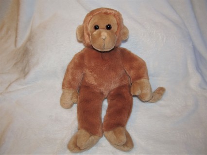 Ty Beanie Baby Buddy Bongo the Monkey Plush Buddies Toy 
