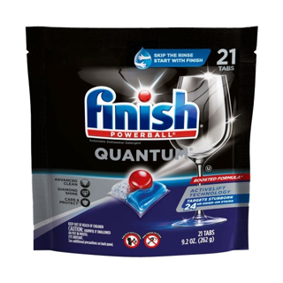 Finish Quantum Automatic Dishwasher Tabs, 21 count