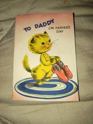 Vintage Used Father's Day Card