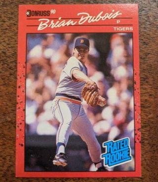 Brian DuBois 1990 Donruss Rookie card Detroit Tigers