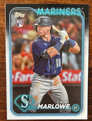 2024 Topps Series 1 Cade Marlowe Seattle Mariners Rookie RC #286