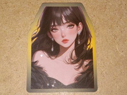 Girl pretty 1⃣ nice vinyl sticker no refunds regular mail only Very nice quality!