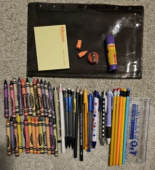 Lot of Assorted School Items