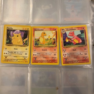 Pokémon 1999 3 x cards