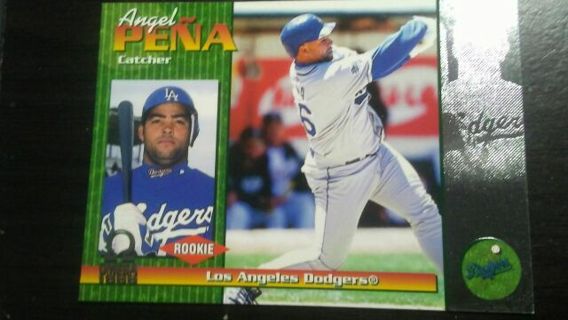 1999 PACIFIC OMEGA ROOKIE ANGEL PENA LOS ANGELES DODGERS BASEBALL CARD# 124