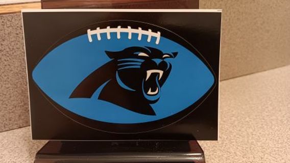 CAROLINA PANTHERS FOOTBALL STICKER