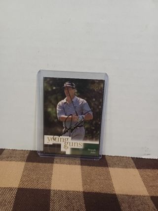 Brandt Jobe PGA Golfer Personally Autographed Card.