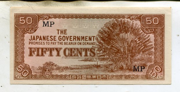 1940's Japanese Military Payment Banknote-50 Cents