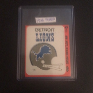 1978 Fleer Detroit Lions Helmet Sticker