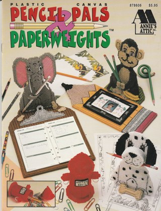 Plastic Canvas Leaflet/Booklet: Pencil Pals and Paper Weights