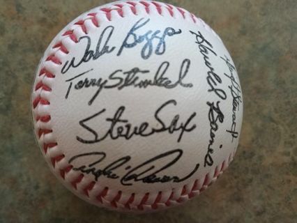 1989 ALL STAR AUTOGRAPHED GAME SIGNED BASEBALL WITH 8 HALL OF FAMERS- 28 SIGNATURES