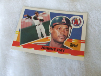 1990 Johnny Ray California Angels Topps Big Baseball Card #95