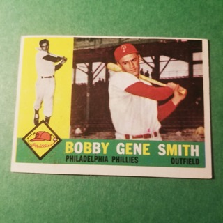 1960 - TOPPS EXMT - NRMT BASEBALL - CARD NO - 194 - BOBBY GENE SMITH - PHILLIES