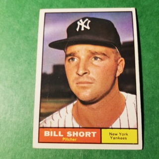 1961 - TOPPS BASEBALL CARD NO. 252 - BILL SHORT - YANKEES