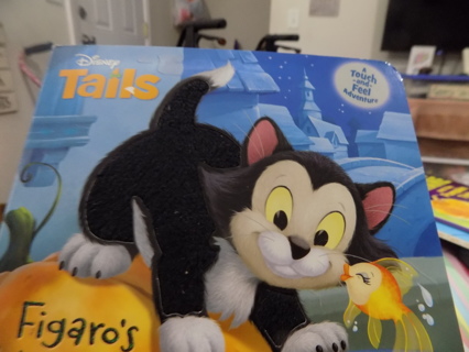 Disney Tails A Touch & Feel book Figaro's Halloween surprise