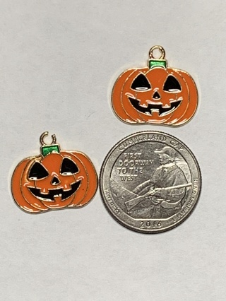 HALLOWEEN CHARMS~#13~SET OF 2 CHARMS~FREE SHIPPING!