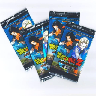 [NEW] (4) Dragonball Z - " Evolution " Booster Packs DBZ Anime Manga TCG **2015