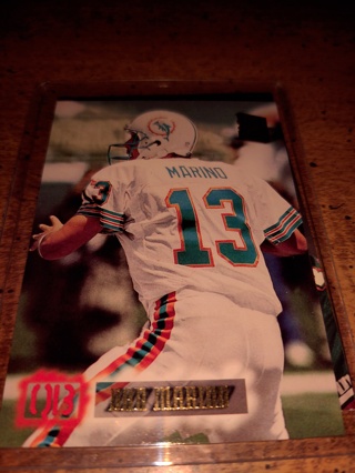 2-card lot football  Dolphin's veteran Quarterback Dan Marino 