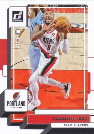 Damian Lillard 2022-23 Panini Donruss Portland Trail Blazers