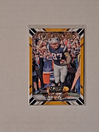 *Pats* Gronk Score Insert Gold Parallel 