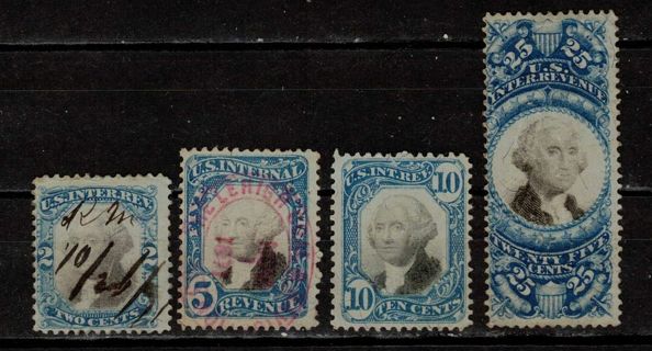 US 1800s Revenue Stamps, 2nd Issue