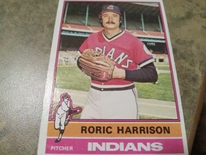 1976 TOPPS RORIC HARRISON CLEVELAND INDIANS BASEBALL CARD# 547