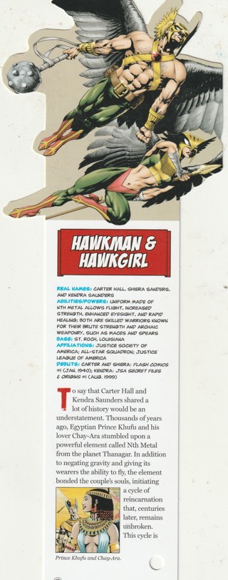 Fandex, DC Comics Card: Very Unusual Shape: HAWKMAN & HAWKGIRL