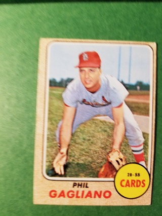 1968 - TOPPS EXMT - NRMT BASEBALL - CARD NO. 479 - PHIL GAGLIANO - CARDINALS