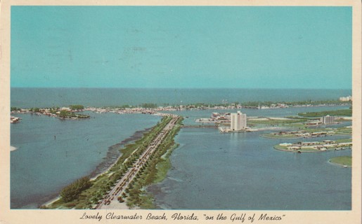 Vintage Used Postcard: a: 1964 Clearwater Beach. FL