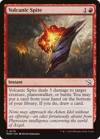 Volcanic Spite MOM MTG 0170 COMMON