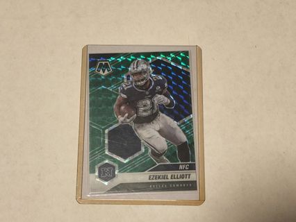 2021 NFL Panini Mosaic Ezekiel Elliot Green *Cowboys*