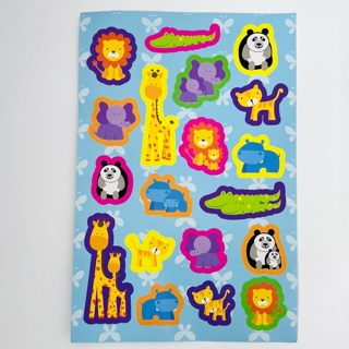 Zoo Animals Sticker Sheet 