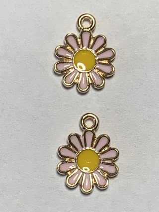 ♡DAISY CHARMS~#3~PINK WITH YELLOW~FREE SHIPPING♡