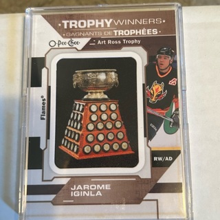 2021-22 opc hockey jarome Iginla art Ross trophy card p-36