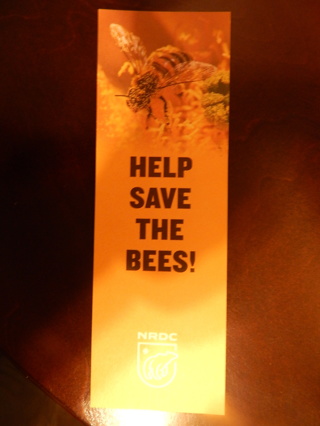 SAVE THE BEES BOOKMARK