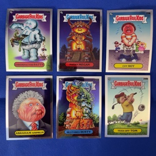 (6) lot Garbage Pail Kids chromes