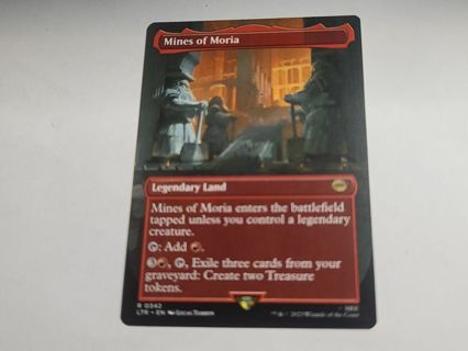 Magic the gathering mtg Mines of Moria rare card Lord of the rings extended