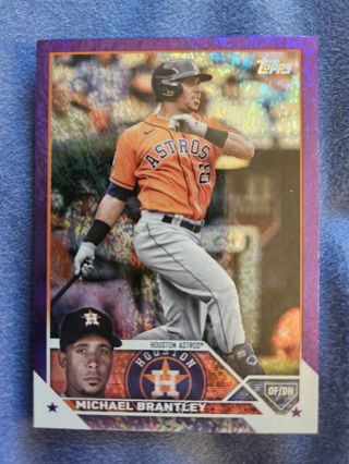 2023 Topps Purple Foil Michael Brantley