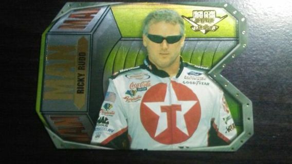 2002 NASCAR/ HIGH GEAR WHEELS RICKY RUDD DIE CUT RACING CARD# MM. 7A/9